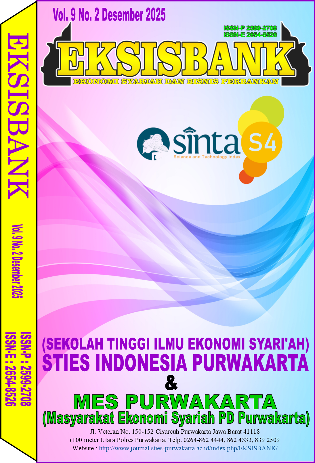 					View Vol. 9 No. 2 (2025): EKSISBANK (Ekonomi Syariah dan Bisnis Perbankan)
				