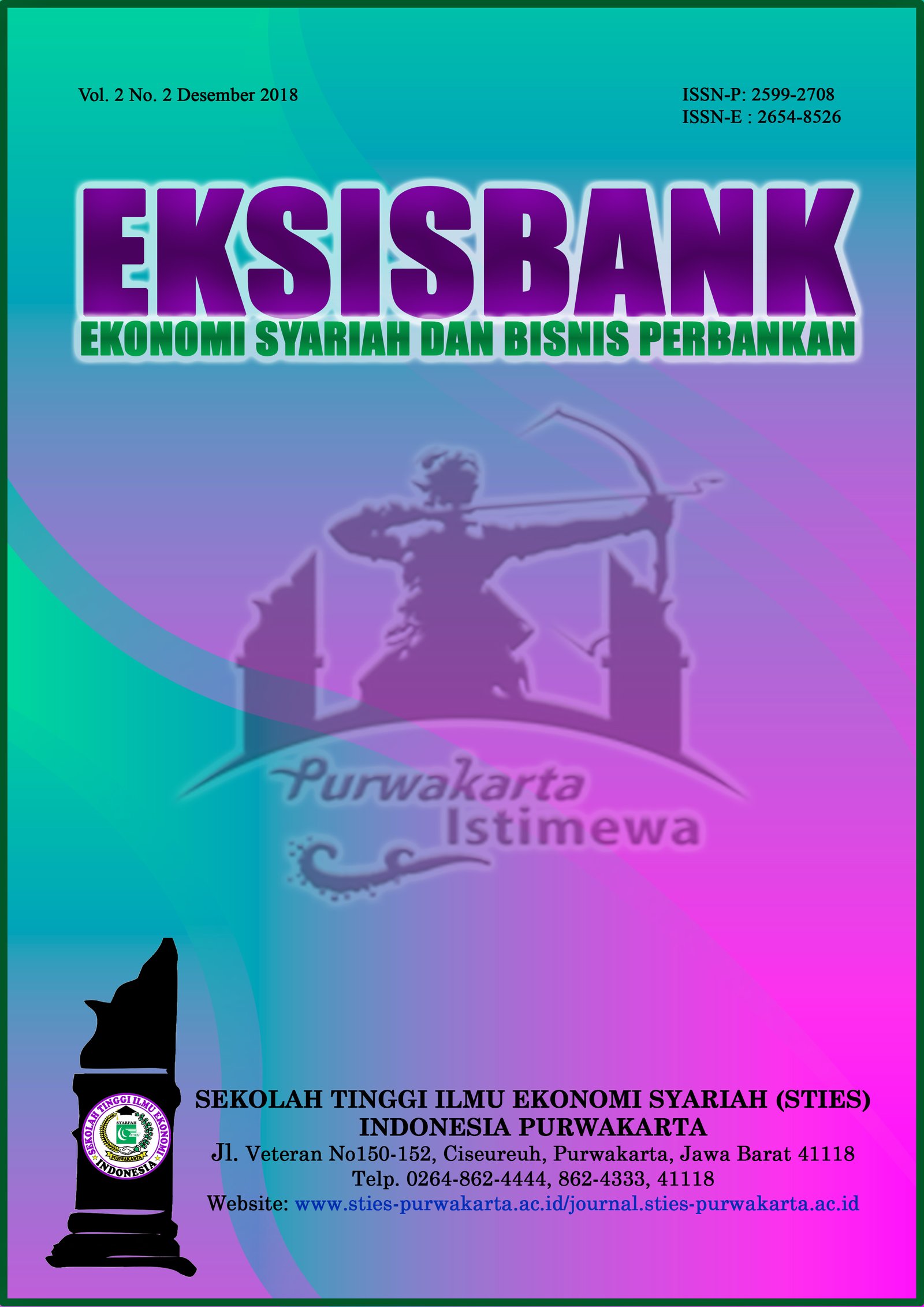 cover Eksisbank Vol. 2 No. 2 Desember 2018